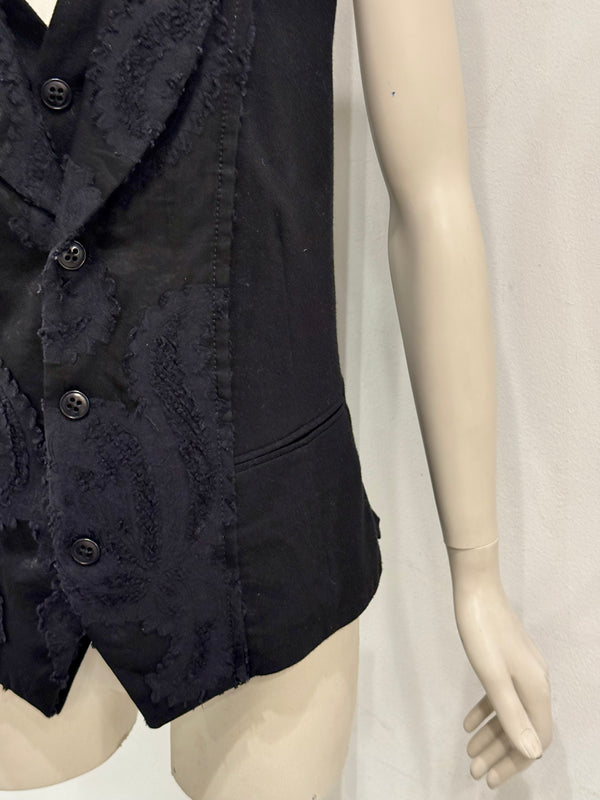 Ann Demeulemeester double layer bondage vest