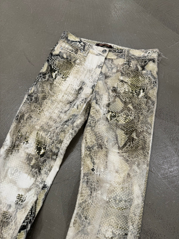 2001 Roberto Cavalli snake skin pants
