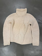 Load image into Gallery viewer, 2000s Alexander McQueen hand made thick asymmetrical knit
