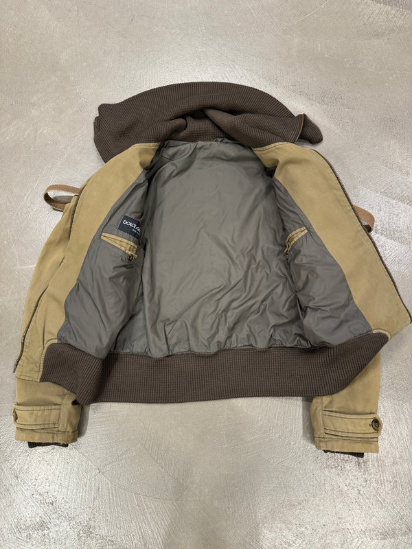 A/W 2003 Dolce & Gabbana parachute bondage bomber jacket