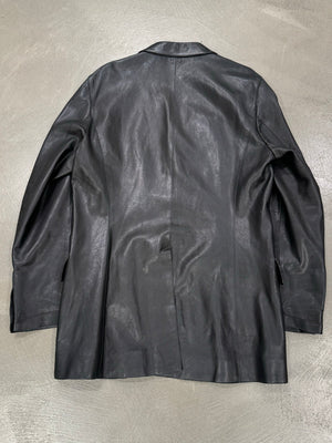 2000s Prada leather coat
