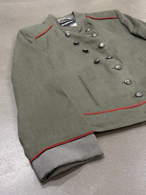 2000s Ann Demeulemeester napoleon double breasted officer jacket