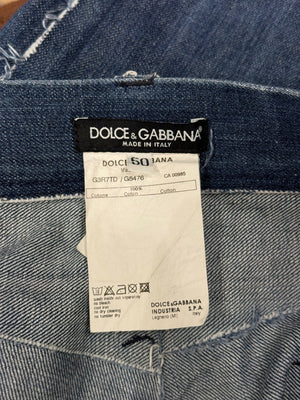 2000s Dolce & Gabbana distressed jeans