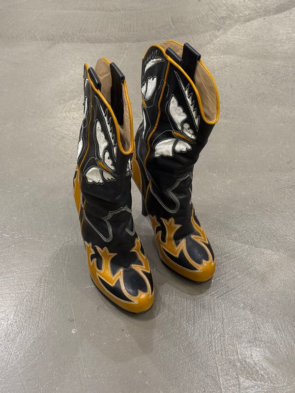 2000s Dolce & Gabbana runway western cowboy boots
