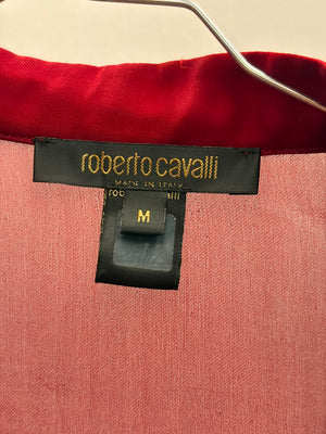 2004 Roberto Cavalli red blouse
