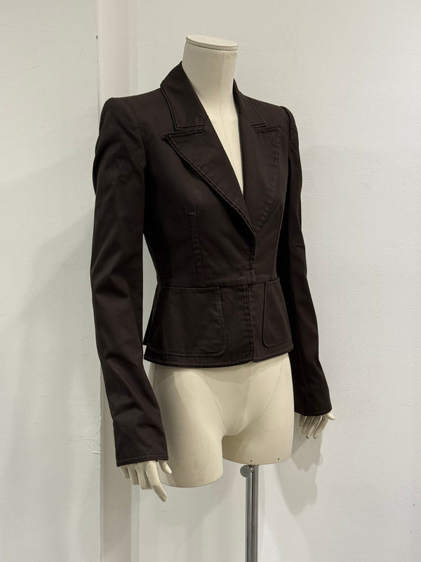 2000s Yves Saint Laurent by Tom Ford Tailored corseted jacket