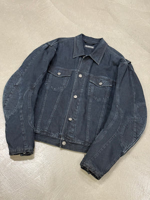 A/W2019 Balenciaga by Demna padded biker denim jacket