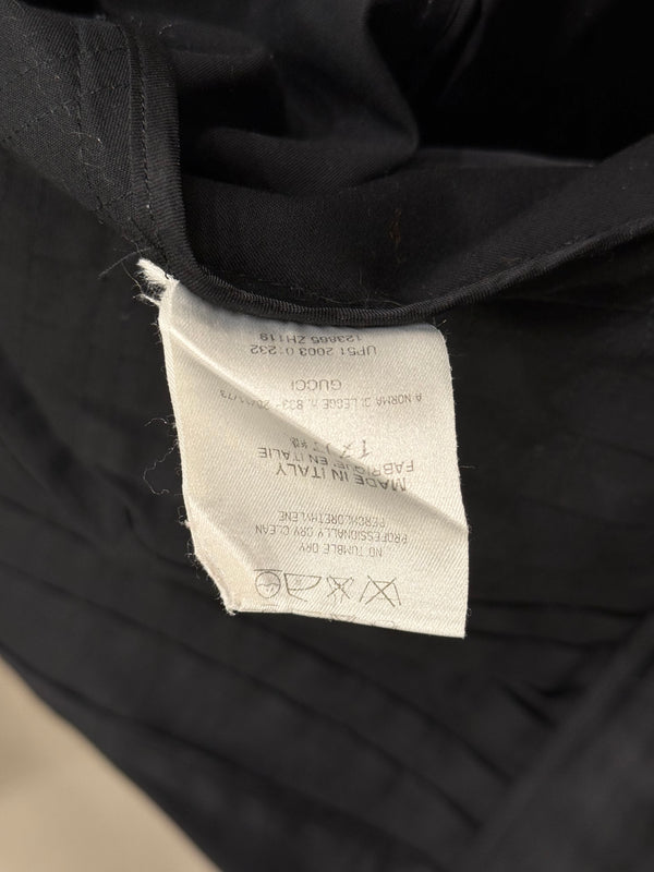 2003 Gucci by Tom Ford black tailored cropped blazer