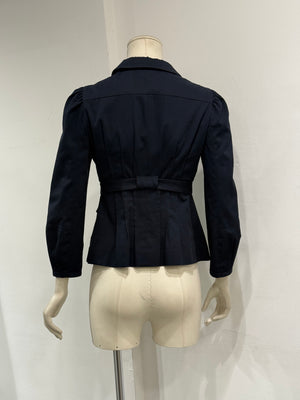 2000s Miu Miu belted cotton utility jacket