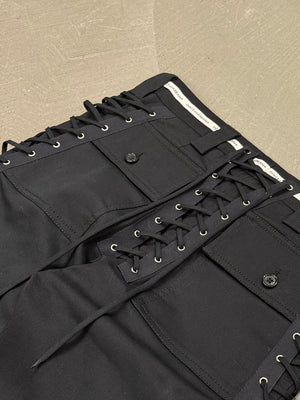 A/W2003 Dolce & Gabbana bondage lace-up pants
