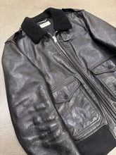 Load image into Gallery viewer, A/W2013 Saint Laurent by Hedi Slimane aviator shearling leather bomber jacket

