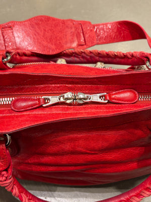 2000s Balenciaga Large City leather bag