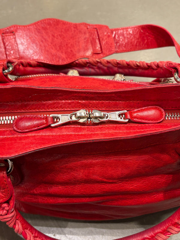 2000s Balenciaga Large City leather bag