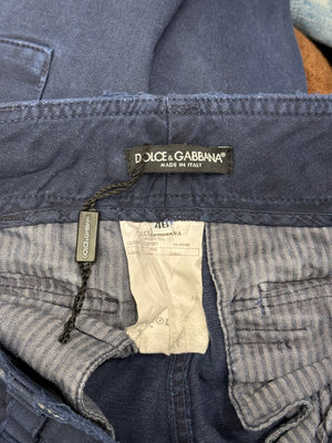 2000s Dolce & Gabbana double ankle zipper wide cargo pants