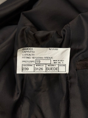 A/W2001 Gucci by Tom Ford long suede coat