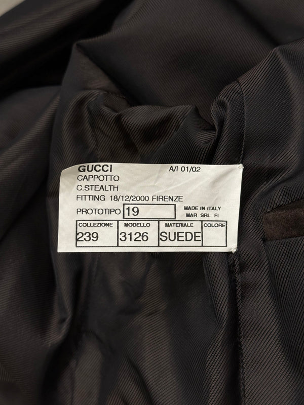 A/W2001 Gucci by Tom Ford long suede coat