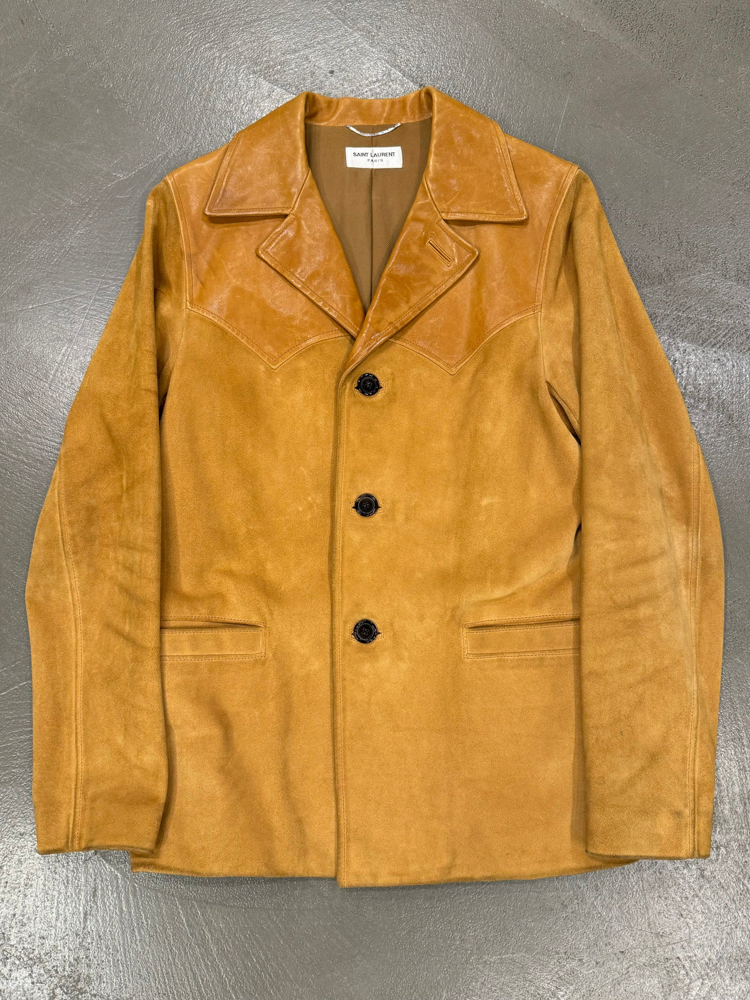 A/W 2013 Saint Laurent by HEDI SLIMANE L13 suede western jacket