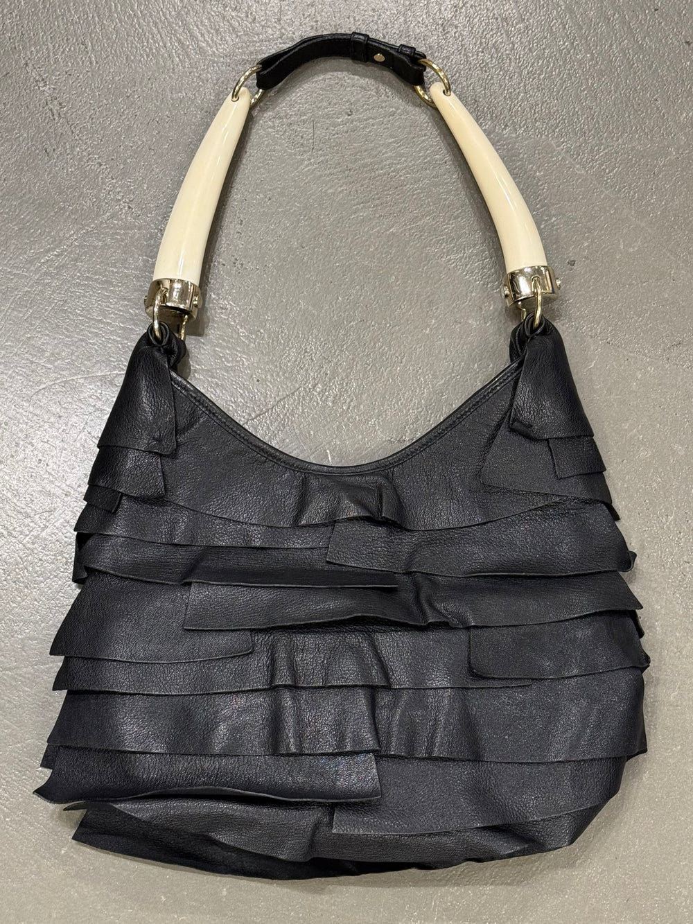 2000s Yves Saint Laurent Saint Tropez horn bag