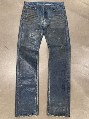 2003 Dior “Luster” waxed distressed jeans