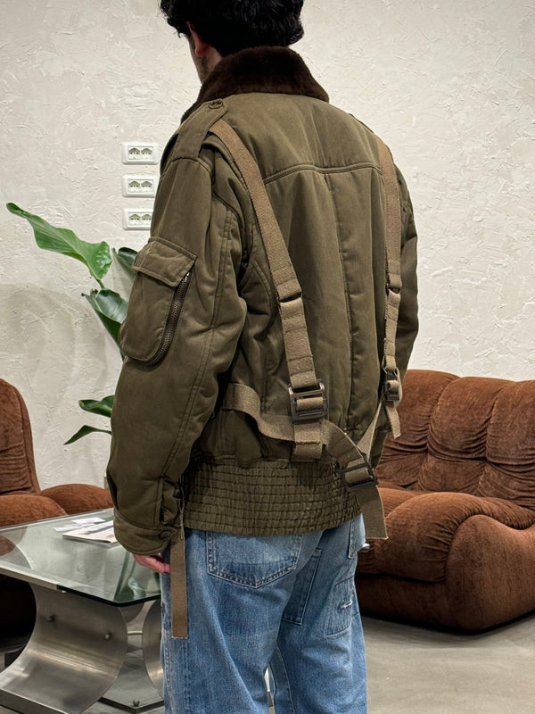 A/W 2003 Dolce & Gabbana parachute bondage bomber jacket