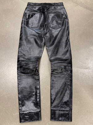 Celine distressed coated jeans