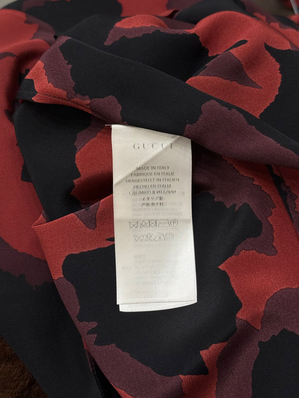 2010s Gucci sleeveless bow-tie blouse