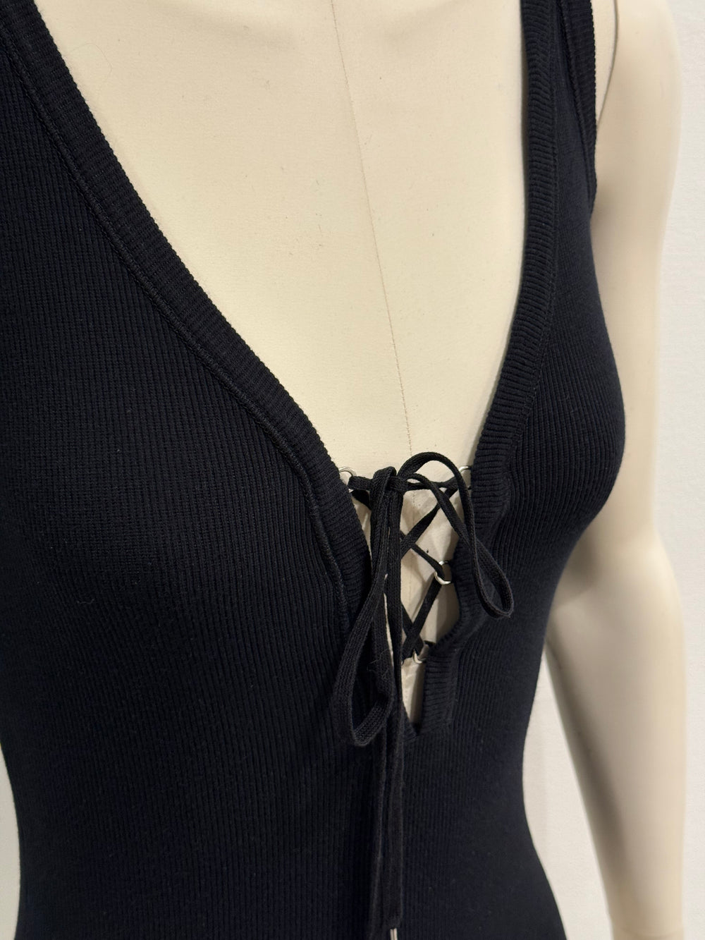 S/S2003 Dolce & Gabbana lace-up tank top