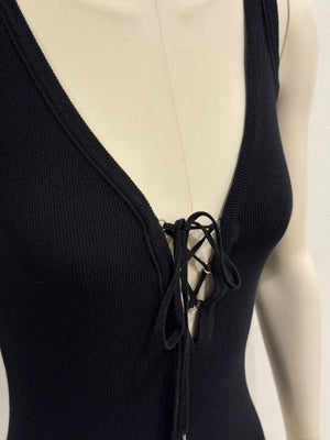 S/S2003 Dolce & Gabbana lace-up tank top