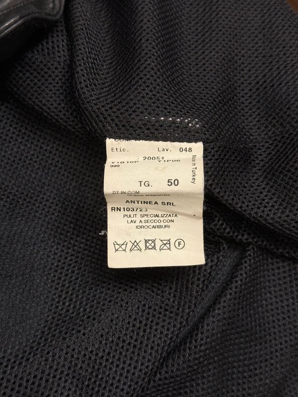 S/S2005 Emporio Armani leather panelled biker jacket