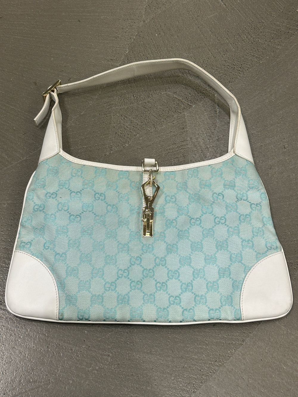 2000s Gucci GG Monogram Jackie bag