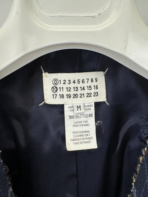 2000s Maison Margiela artisanal distressed pinstripe vest