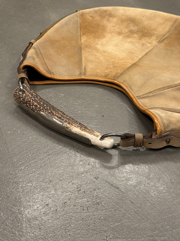 2002 Yves Saint Laurent Mombasa suede bag