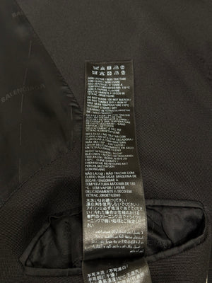 2022 Balenciaga distressed double-breasted blazer
