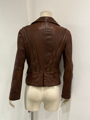 A/W2006 Dolce & Gabbana napoleon leather jacket