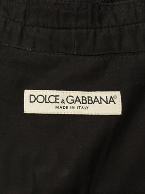 2000s Dolce & Gabbana sheer ruffled shirt