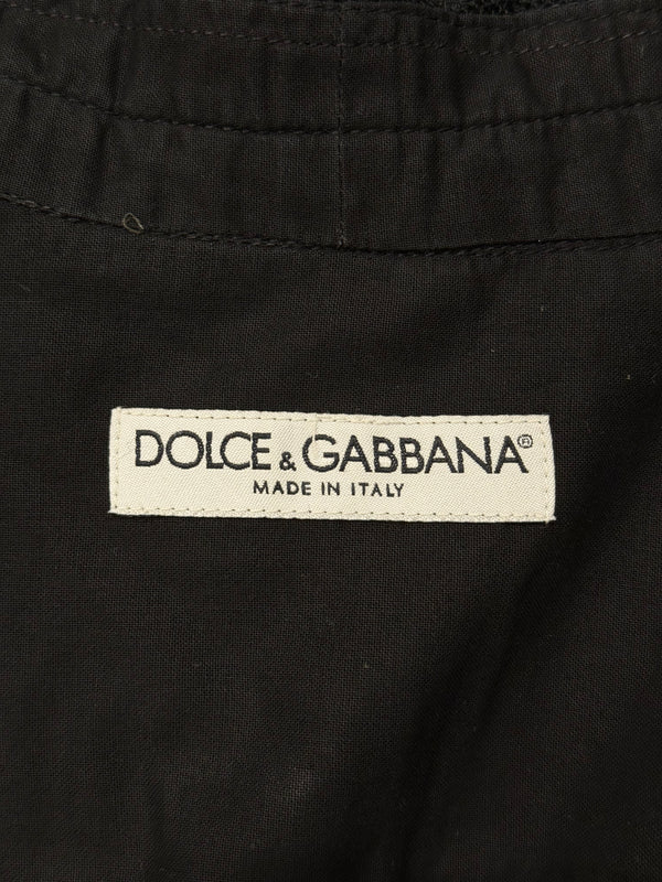 2000s Dolce & Gabbana sheer ruffled shirt