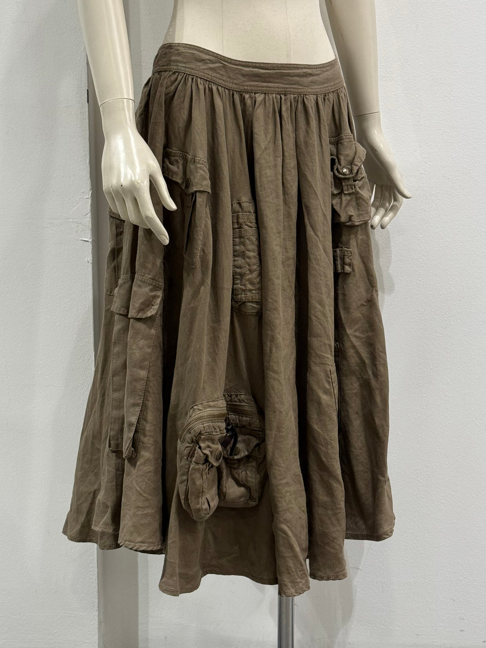 S/S2003 Dolce & Gabbana multi pocket cargo military skirt