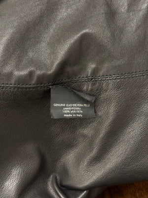 S/S2003 Gucci by Tom Ford corseted cropped runway leather jacket