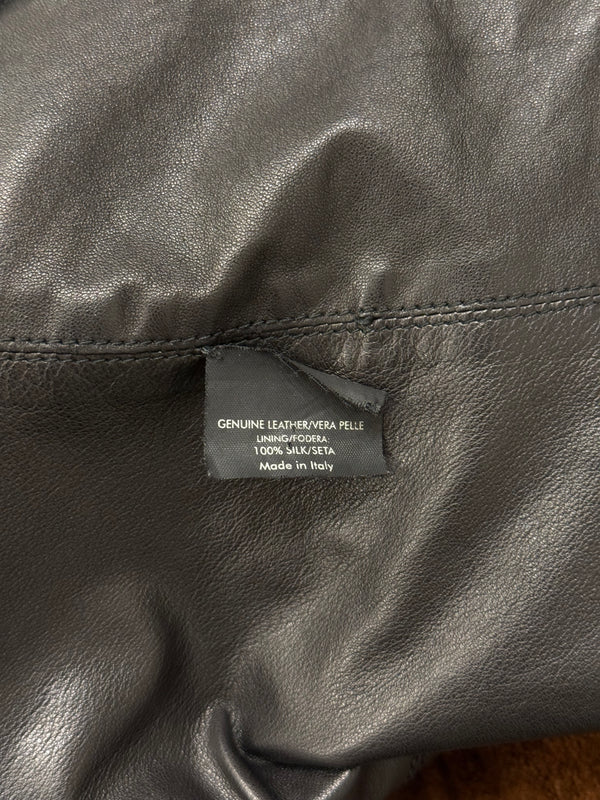 S/S2003 Gucci by Tom Ford corseted cropped runway leather jacket