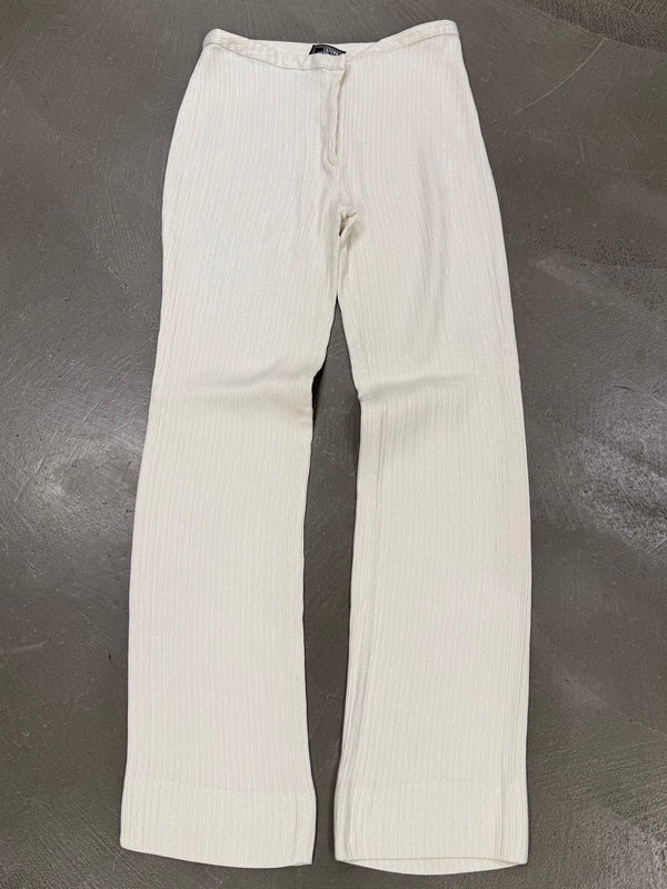 1990s Gianni Versace coated viscose pants