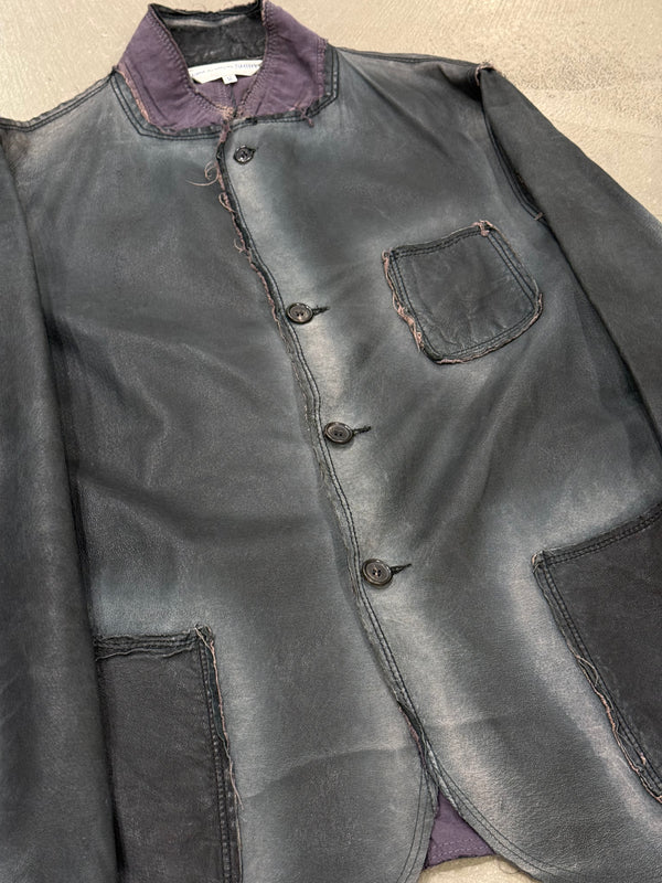2010s Comme des Garçons pigskin faded leather jacket