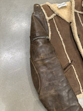 Load image into Gallery viewer, 1990s Dolce &amp; Gabbana hybrid shearling leather military jacket
