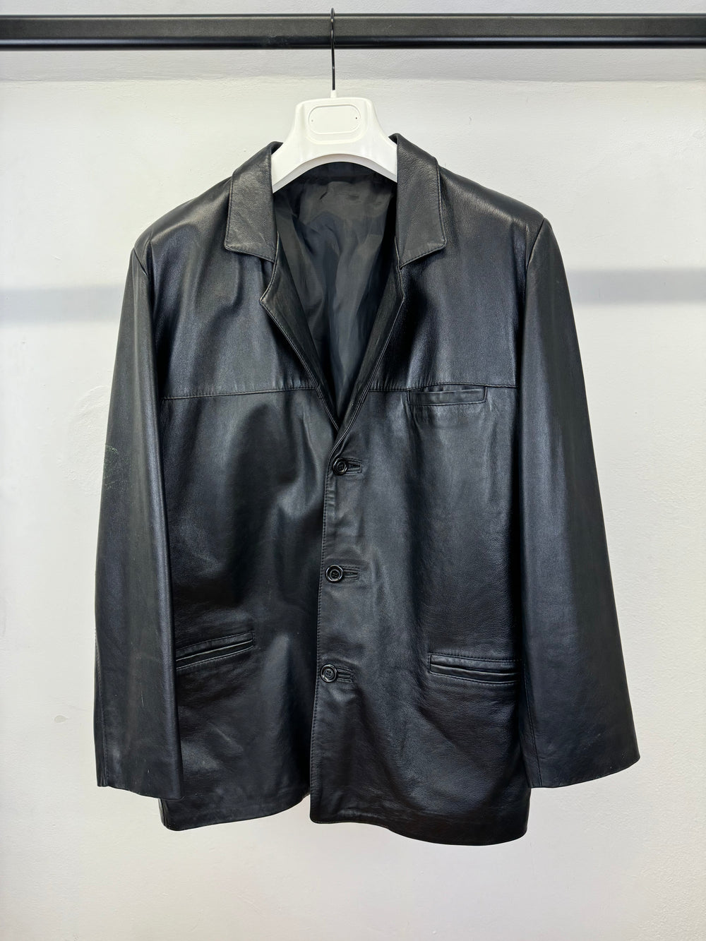 2000s Gucci leather blazer