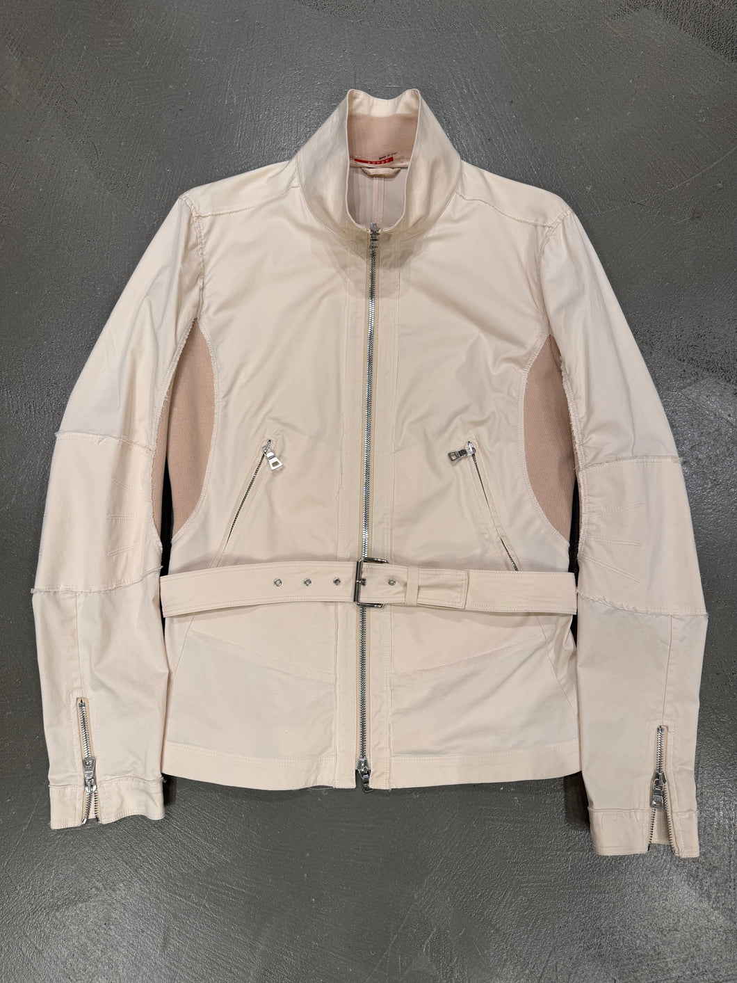2000s Prada hybrid light nylon jacket