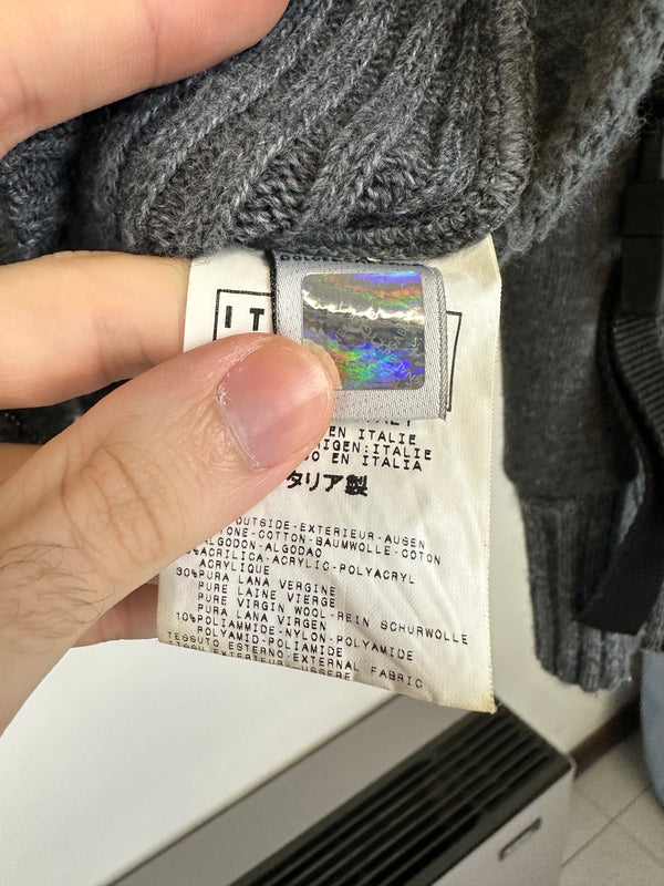 AW2003 Dolce & Gabbana bondage wool knit hoodie