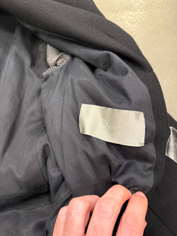 A/W2008 Dior paneled military wool belted coat