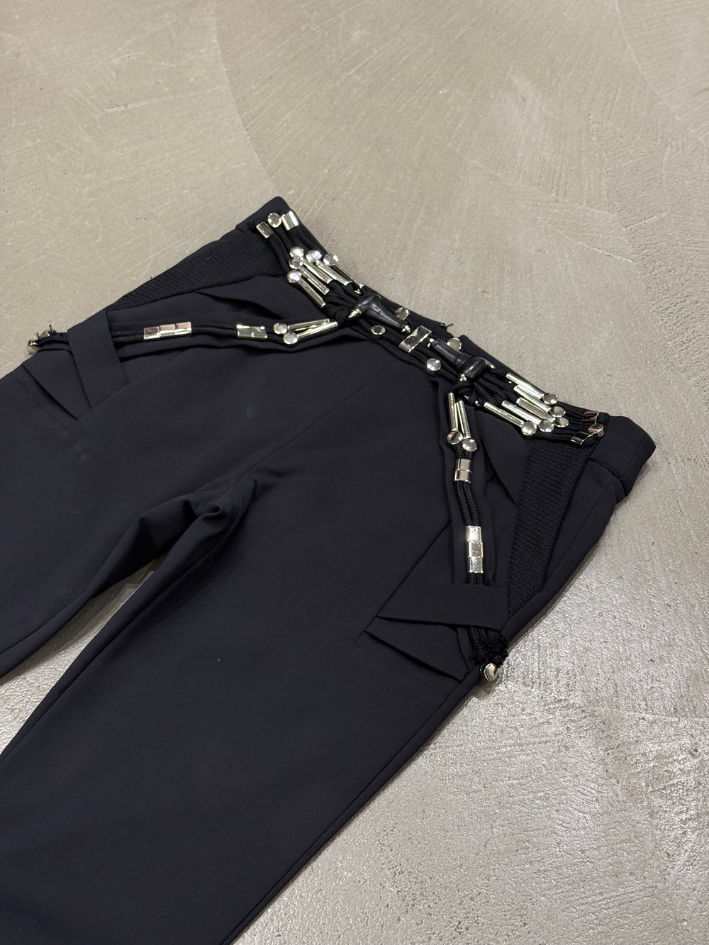 2010 Gucci By Frida Giannini Techno embellished pants