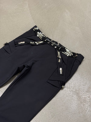 2010 Gucci By Frida Giannini Techno embellished pants
