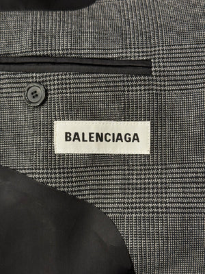 A/W2019 Balenciaga runway suspended shoulder blazer jacket