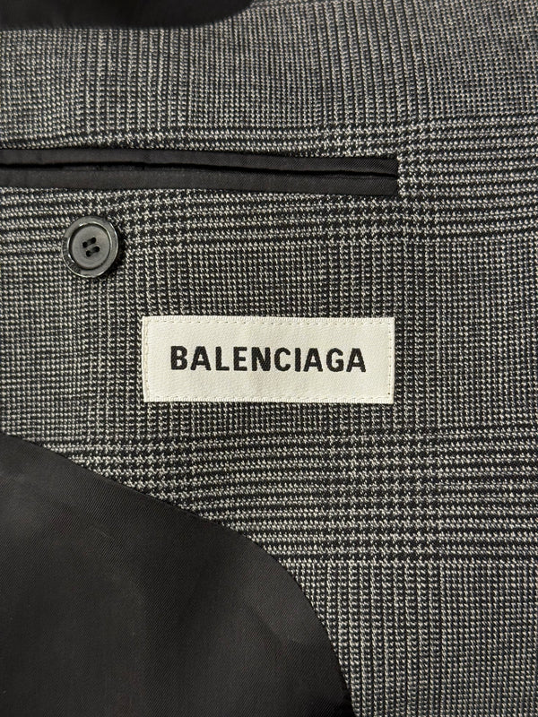 A/W2019 Balenciaga runway suspended shoulder blazer jacket